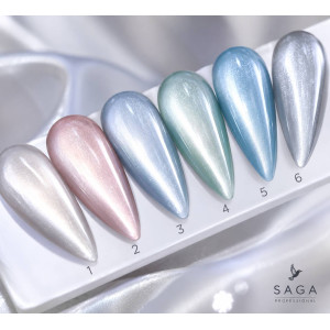 SAGA Professional Crystal Cat 01 гель-лак «Хрустальный кошачий глаз», 10 мл. Photo 2